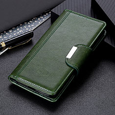 Leather Case Stands Flip Cover Holder M01L for Samsung Galaxy A03s Green