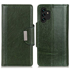 Leather Case Stands Flip Cover Holder M01L for Samsung Galaxy A04s Green