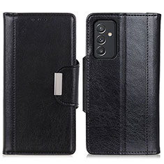 Leather Case Stands Flip Cover Holder M01L for Samsung Galaxy A15 4G Black