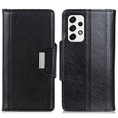 Leather Case Stands Flip Cover Holder M01L for Samsung Galaxy A53 5G Black