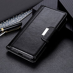 Leather Case Stands Flip Cover Holder M01L for Samsung Galaxy M02 Black