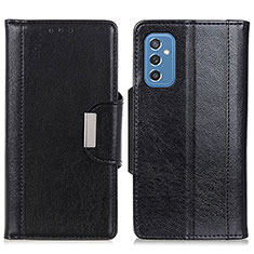 Leather Case Stands Flip Cover Holder M01L for Samsung Galaxy M52 5G Black