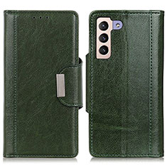 Leather Case Stands Flip Cover Holder M01L for Samsung Galaxy S24 Plus 5G Green