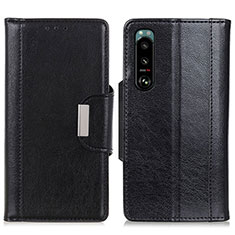 Leather Case Stands Flip Cover Holder M01L for Sony Xperia 5 III SO-53B Black