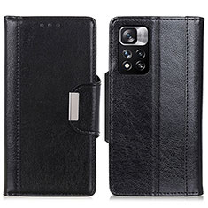 Leather Case Stands Flip Cover Holder M01L for Xiaomi Mi 11i 5G (2022) Black