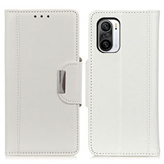 Leather Case Stands Flip Cover Holder M01L for Xiaomi Redmi K40 Pro 5G White