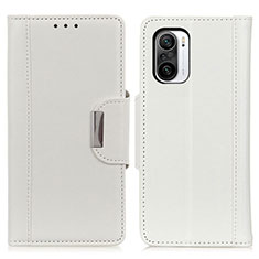 Leather Case Stands Flip Cover Holder M01L for Xiaomi Redmi K40 Pro+ Plus 5G White