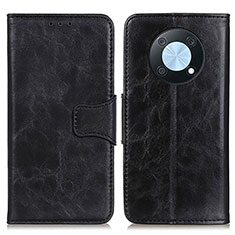 Leather Case Stands Flip Cover Holder M02L for Huawei Enjoy 50 Pro Black