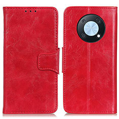 Leather Case Stands Flip Cover Holder M02L for Huawei Enjoy 50 Pro Red