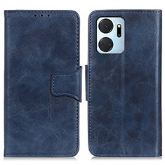 Leather Case Stands Flip Cover Holder M02L for Huawei Honor X7a Blue