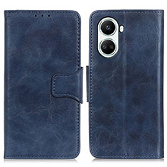 Leather Case Stands Flip Cover Holder M02L for Huawei Nova 10 SE Blue