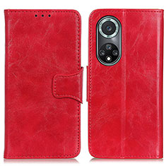 Leather Case Stands Flip Cover Holder M02L for Huawei Nova 9 Pro Red