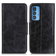 Leather Case Stands Flip Cover Holder M02L for Motorola Moto Edge 20 Pro 5G Black