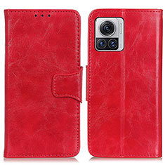 Leather Case Stands Flip Cover Holder M02L for Motorola Moto Edge 30 Ultra 5G Red