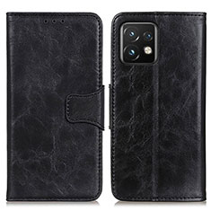 Leather Case Stands Flip Cover Holder M02L for Motorola Moto Edge 40 Pro 5G Black