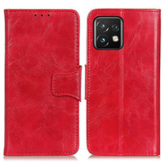 Leather Case Stands Flip Cover Holder M02L for Motorola Moto Edge Plus (2023) 5G Red