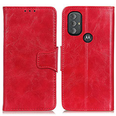 Leather Case Stands Flip Cover Holder M02L for Motorola Moto G Power (2022) Red