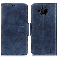 Leather Case Stands Flip Cover Holder M02L for Nokia C20 Plus Blue