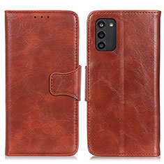 Leather Case Stands Flip Cover Holder M02L for Nokia G100 Brown