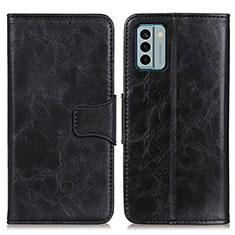 Leather Case Stands Flip Cover Holder M02L for Nokia G22 Black