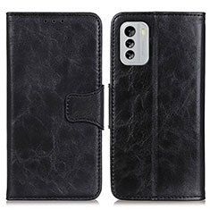 Leather Case Stands Flip Cover Holder M02L for Nokia G60 5G Black