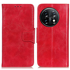 Leather Case Stands Flip Cover Holder M02L for OnePlus 11 5G Red