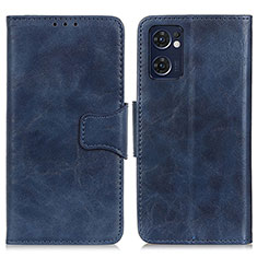 Leather Case Stands Flip Cover Holder M02L for OnePlus Nord CE 2 5G Blue