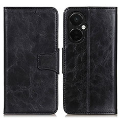 Leather Case Stands Flip Cover Holder M02L for OnePlus Nord CE 3 5G Black