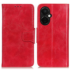 Leather Case Stands Flip Cover Holder M02L for Oppo K11x 5G Red