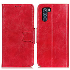 Leather Case Stands Flip Cover Holder M02L for Oppo K9 Pro 5G Red