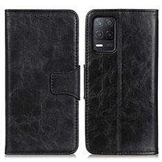 Leather Case Stands Flip Cover Holder M02L for Realme 9 5G India Black