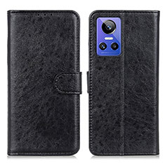 Leather Case Stands Flip Cover Holder M02L for Realme GT Neo3 5G Black