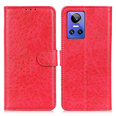 Leather Case Stands Flip Cover Holder M02L for Realme GT Neo3 5G Red