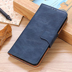 Leather Case Stands Flip Cover Holder M02L for Samsung Galaxy A02 Blue