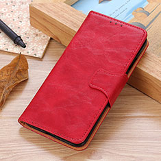 Leather Case Stands Flip Cover Holder M02L for Samsung Galaxy A03s Red