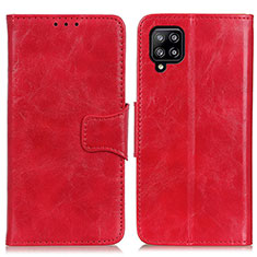 Leather Case Stands Flip Cover Holder M02L for Samsung Galaxy A22 4G Red