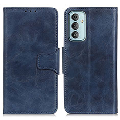 Leather Case Stands Flip Cover Holder M02L for Samsung Galaxy M23 5G Blue