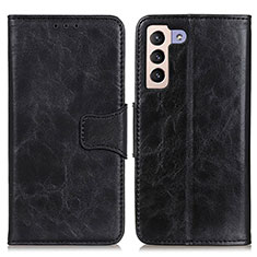 Leather Case Stands Flip Cover Holder M02L for Samsung Galaxy S21 5G Black