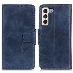 Leather Case Stands Flip Cover Holder M02L for Samsung Galaxy S21 5G Blue