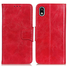Leather Case Stands Flip Cover Holder M02L for Sony Xperia Ace III SOG08 Red