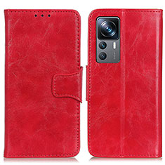 Leather Case Stands Flip Cover Holder M02L for Xiaomi Mi 12T 5G Red