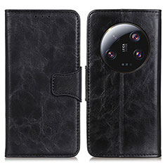 Leather Case Stands Flip Cover Holder M02L for Xiaomi Mi 13 Ultra 5G Black