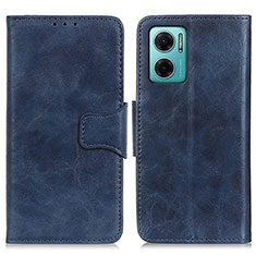 Leather Case Stands Flip Cover Holder M02L for Xiaomi Redmi 10 5G Blue