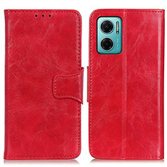 Leather Case Stands Flip Cover Holder M02L for Xiaomi Redmi 10 Prime Plus 5G Red