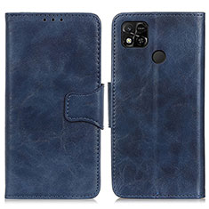 Leather Case Stands Flip Cover Holder M02L for Xiaomi Redmi 9C Blue