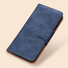 Leather Case Stands Flip Cover Holder M02L for Xiaomi Redmi Note 10 4G Blue