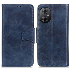 Leather Case Stands Flip Cover Holder M02L for Xiaomi Redmi Note 12R Pro 5G Blue