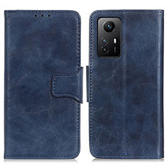 Leather Case Stands Flip Cover Holder M02L for Xiaomi Redmi Note 12S Blue