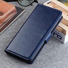 Leather Case Stands Flip Cover Holder M03L for Nothing Phone 1 Blue