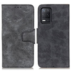 Leather Case Stands Flip Cover Holder M03L for Realme Q3 5G Black